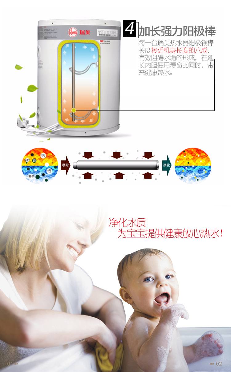 瑞美（Rheem)28L-400升可選 立式 落地式 商用家...-京東